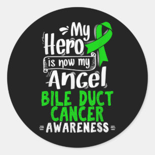 Sticker Rond Don Cholangiocarcinoma - Bile Ducky Cancer