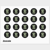 Sticker Rond Don comptable | Le comptable de titre (Feuille)
