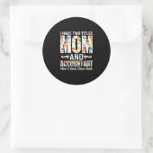 Sticker Rond Don comptable | Maman Et Comptable (Sac)