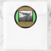 Sticker Rond Don dans Memory of - police standard (Sac)