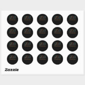 Sticker Rond Don de l'enseignant | Assistant enseignant Vintage (Feuille)