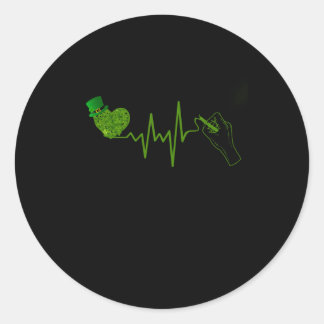 Sticker Rond Don de l'enseignant |L'Enseignant Écrit Une Chalk