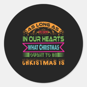 Sticker Rond Don De Noël Tant Que Nous Le Savons