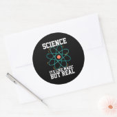 Sticker Rond Don de scientifique | Science C'Est Comme De La Ma (Enveloppe)
