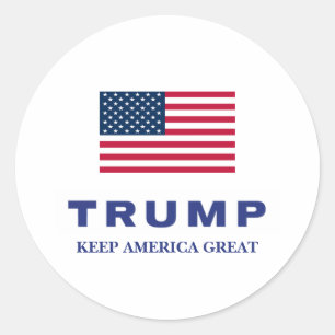 Sticker Rond Don Donald Trump 2024