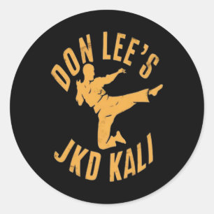 Sticker Rond Don Lee Jeet Kune Do Jkd Arts martiaux mixtes