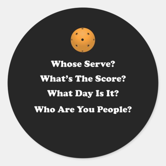Sticker Rond Don Pickleball (Devant)