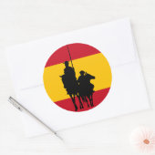 Sticker Rond Don Quixote 2 (Enveloppe)