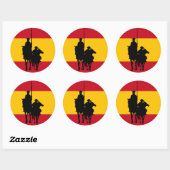 Sticker Rond Don Quixote 2 (Feuille)