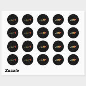 Sticker Rond Don Retro Karate Evolution Pour Karateka (Feuille)