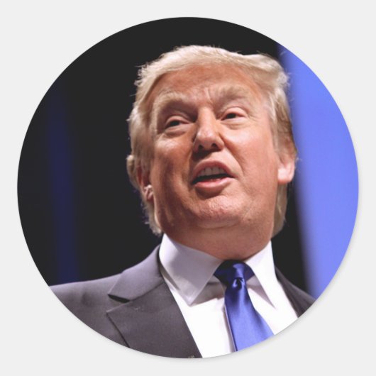 Sticker Rond Donald Trump (Devant)