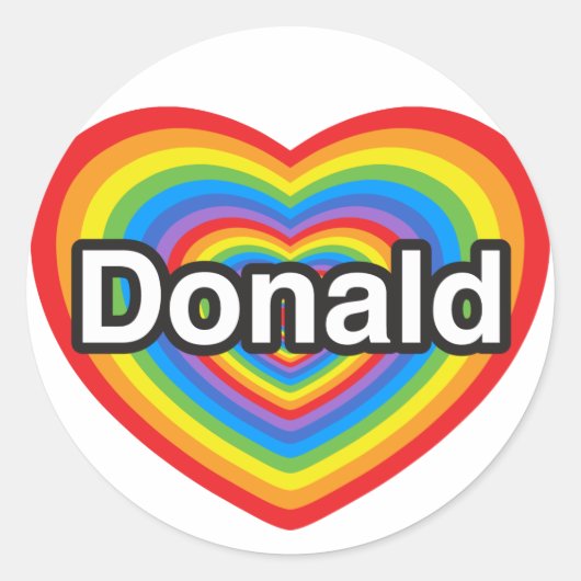 Sticker Rond Donald Trump (Devant)