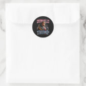 Sticker Rond Donald Trump (Sac)