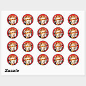 Sticker Rond Donald Trump 2016 (Feuille)