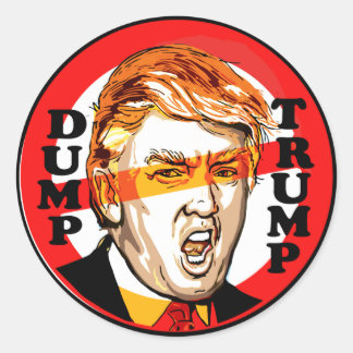 Sticker Rond Donald Trump 2016