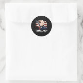 Sticker Rond Donald Trump 2024 (Sac)