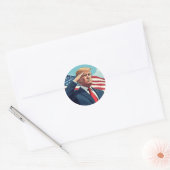 Sticker Rond Donald Trump 2024 (Enveloppe)