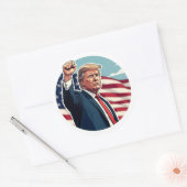 Sticker Rond Donald Trump 2024 (Enveloppe)