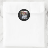 Sticker Rond Donald Trump 2024 Chats (Sac)