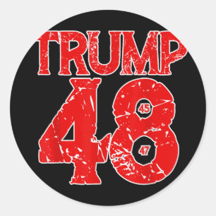 Sticker Rond Donald Trump 2028 Trump 45e 47e 48e Président T