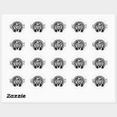 Sticker Rond Donald Trump 45/47 (Feuille)