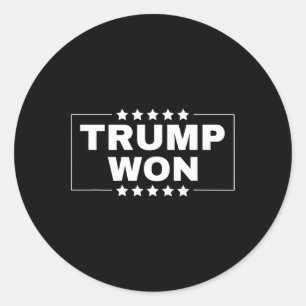 Sticker Rond Donald Trump 47ème président américain Tee Trump r