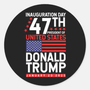 Sticker Rond Donald Trump a gagné l'investiture de l'élection 2
