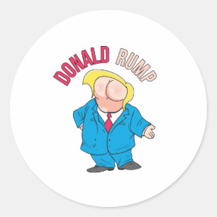 Sticker Rond Donald Trump - Anti-Trump -