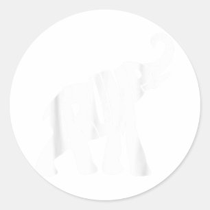 Sticker Rond Donald Trump Chemise Républicaine Des Éléphants Po