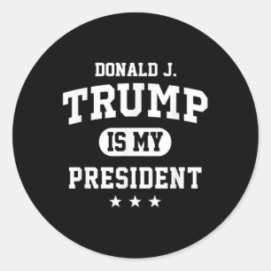 Sticker Rond Donald Trump est mon président