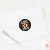 Sticker Rond Donald Trump Garbage Orange réflexe de sécurité (Enveloppe)