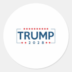 Sticker Rond Donald Trump J D Vance 2028 Vance Trump 2028 Men W