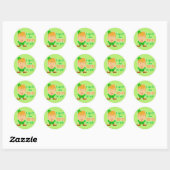Sticker Rond Donald Trump Jour de la Saint Patrick Leprechaun (Feuille)