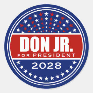 Sticker Rond Donald Trump Jr. pour Président 2028