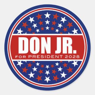 Sticker Rond Donald Trump Jr. Président 2028