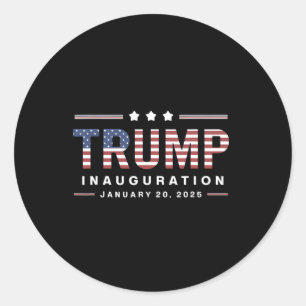 Sticker Rond Donald Trump partisans Jour de l'investiture 2025