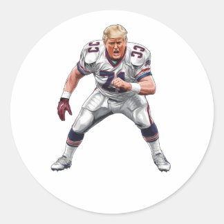 Sticker Rond Donald Trump Président de football américain 2025
