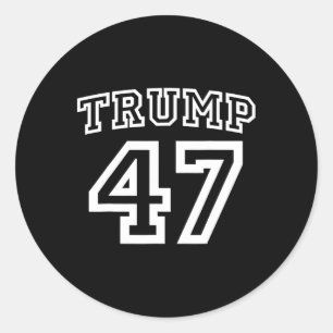 Sticker Rond Donald Trump Vance 2024 Élection 47e Président Moi