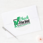 Sticker Rond Donateur d'organes cochez la case (Enveloppe)