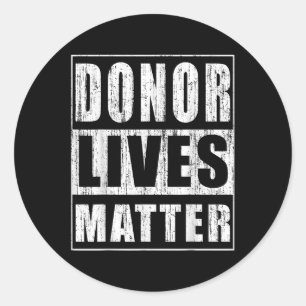 Sticker Rond Donateur Vit Sensibilisation Amusant Organe Donate