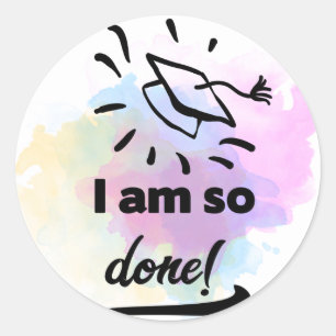 Sticker Rond Donc fait Grad
