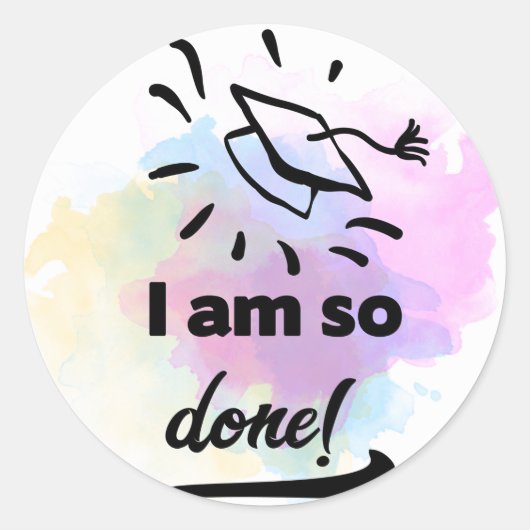 Sticker Rond Donc fait Grad (Devant)