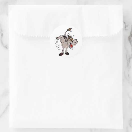 Sticker Rond Donkey (Sac)