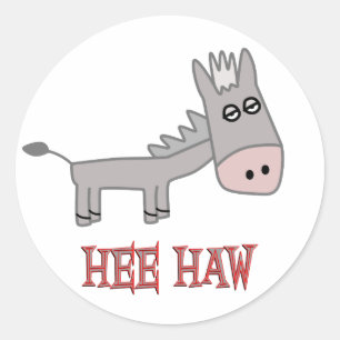 Sticker Rond Donkey