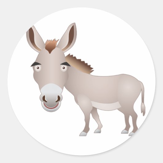 Sticker Rond Donkey (Devant)