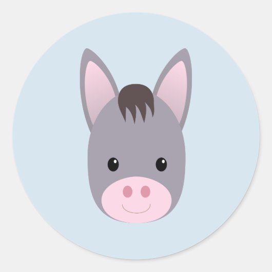 Sticker Rond Donkey (Devant)