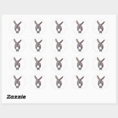 Sticker Rond Donkey dans votre visage (Feuille)