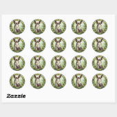 Sticker Rond Donkey en verre doux (Feuille)