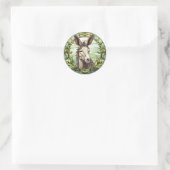 Sticker Rond Donkey en verre doux (Sac)