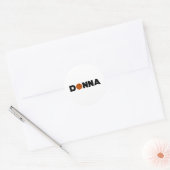 Sticker Rond Donna Basketball (Enveloppe)